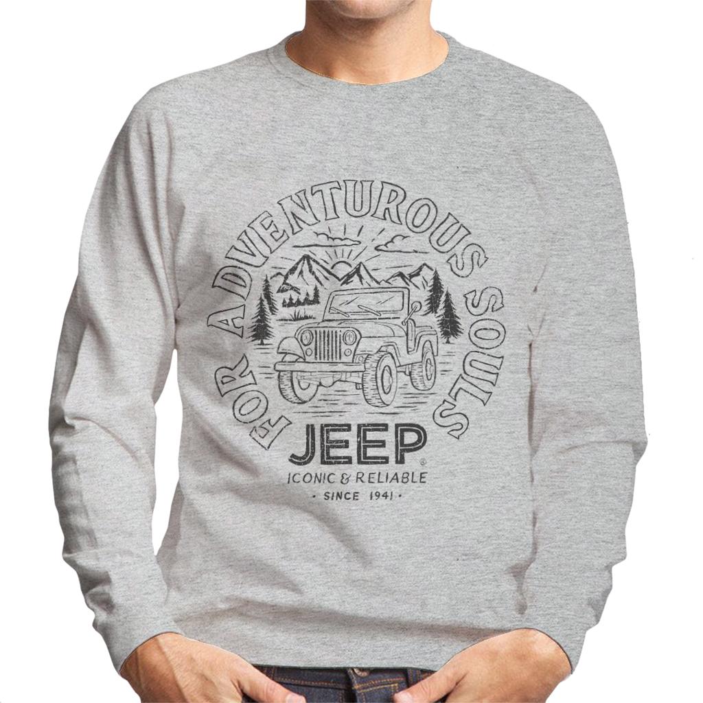 Jeep For Adventurous Souls Men's Sweatshirt-ALL + EVERY