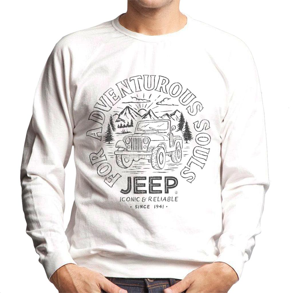 Jeep For Adventurous Souls Men's Sweatshirt-ALL + EVERY