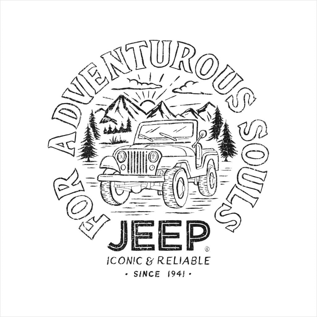 Jeep For Adventurous Souls Men's T-Shirt-ALL + EVERY