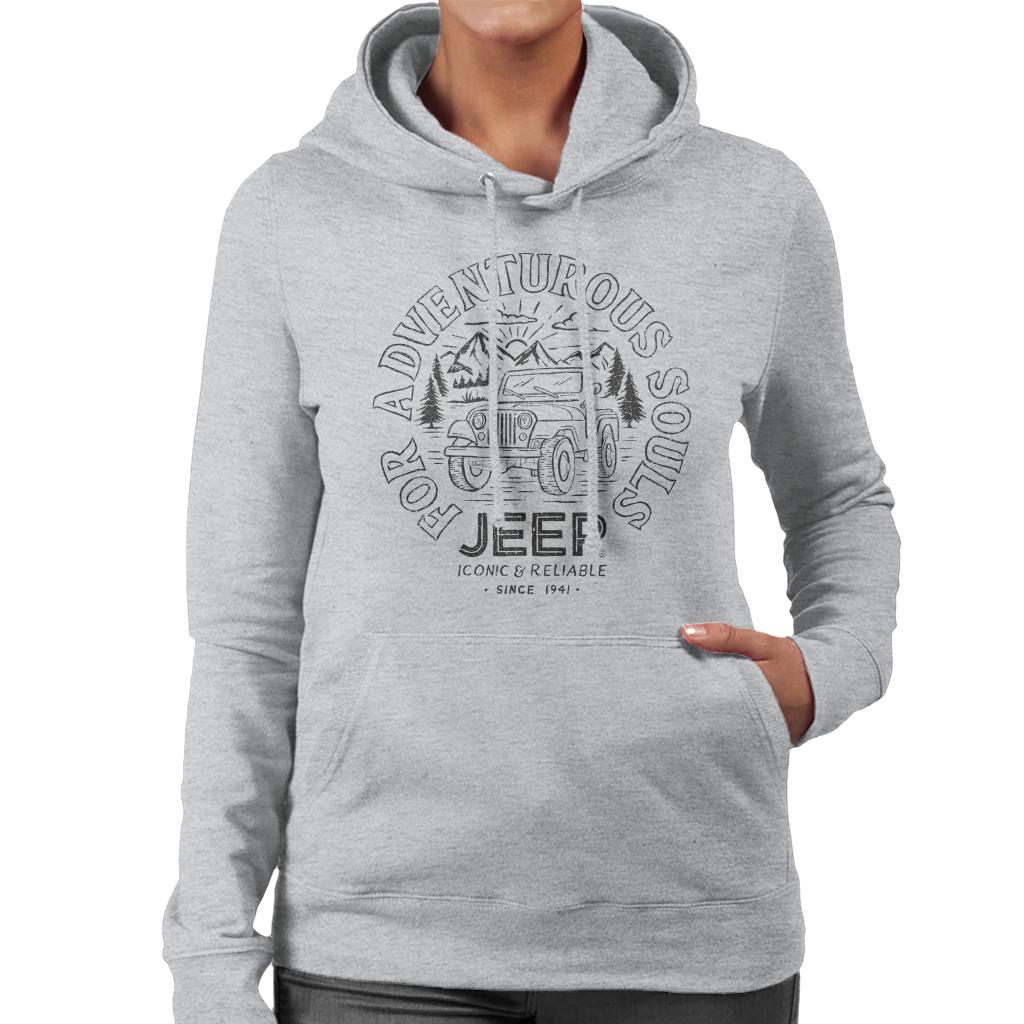 Jeep For Adventurous Souls Women's Hooded Sweatshirt-ALL + EVERY