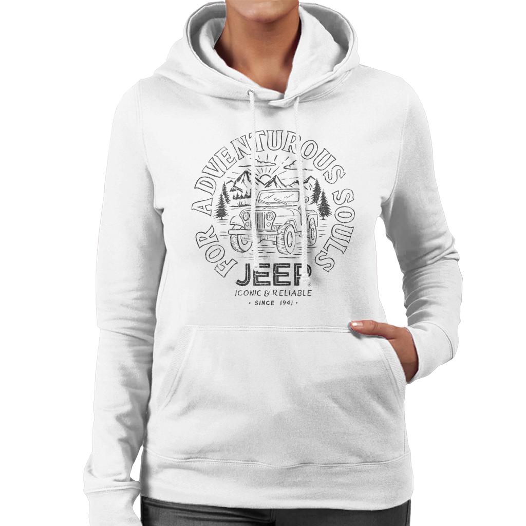 Jeep For Adventurous Souls Women's Hooded Sweatshirt-ALL + EVERY