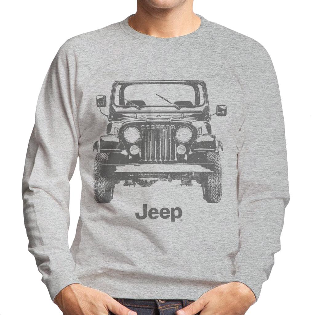 Jeep Classic Front View Men's Sweatshirt-ALL + EVERY