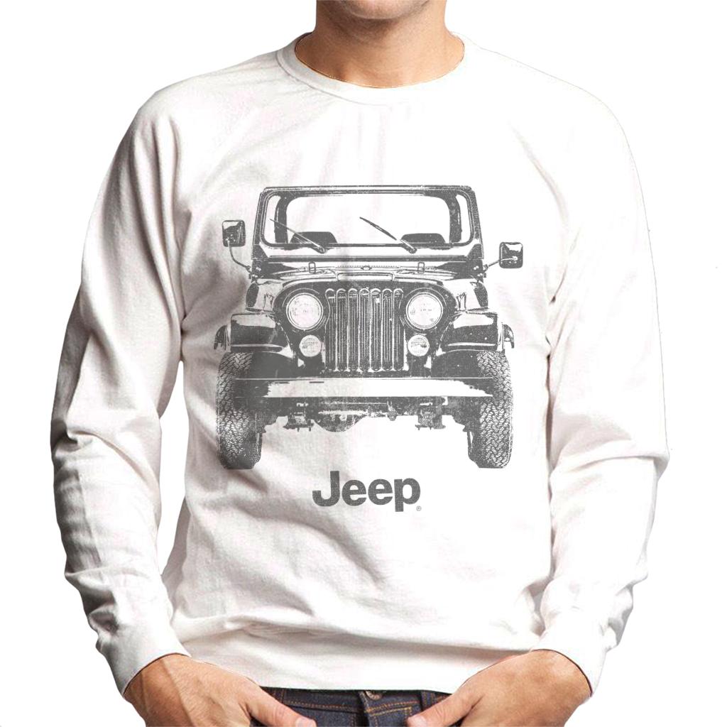 Jeep Classic Front View Men's Sweatshirt-ALL + EVERY