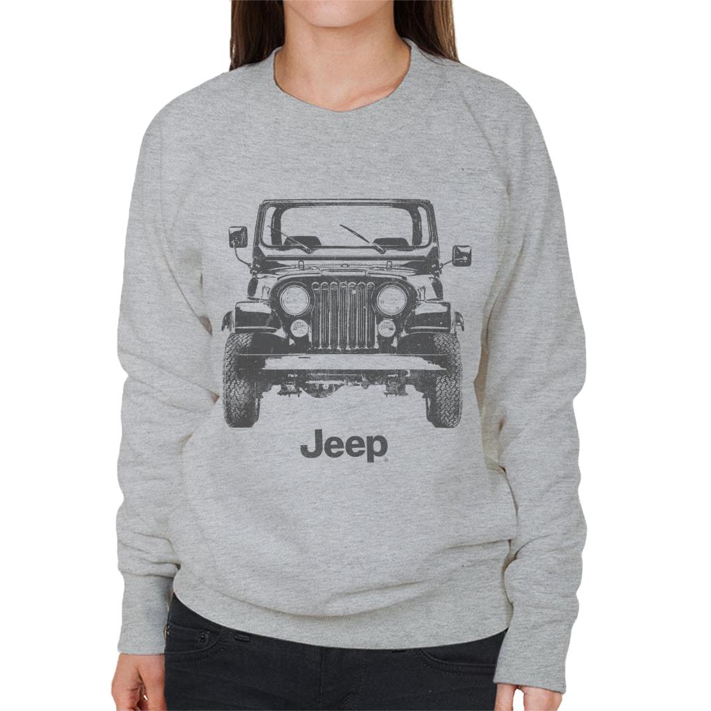 Jeep Classic Front View Women's Sweatshirt-ALL + EVERY