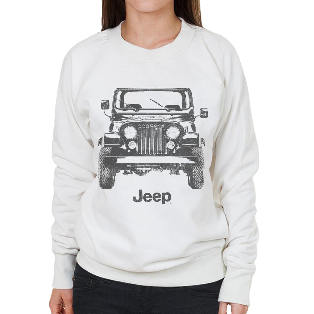 Jeep Classic Front View Women's Sweatshirt-ALL + EVERY