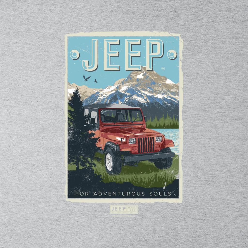 Jeep Mountain For Adventurous Souls Men's T-Shirt-ALL + EVERY