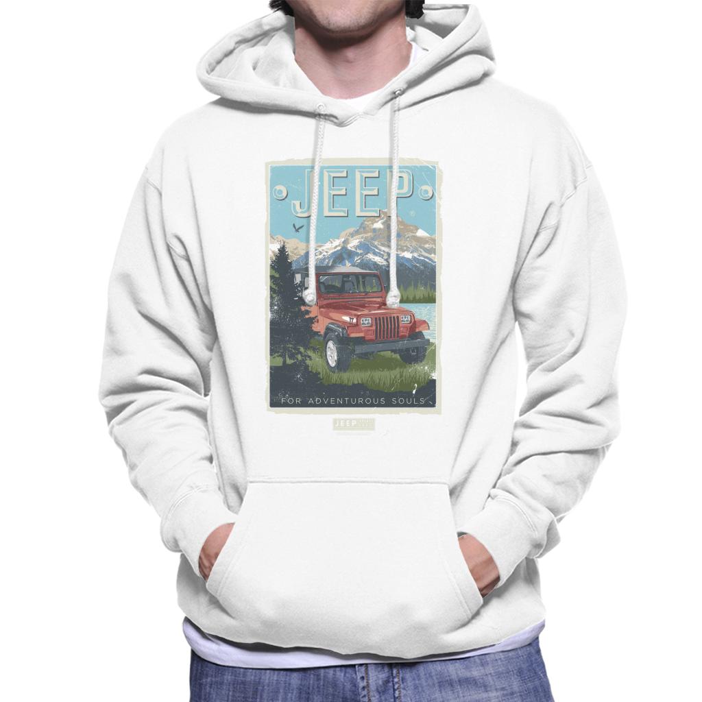 Jeep Mountain For Adventurous Souls Men's Hooded Sweatshirt-ALL + EVERY