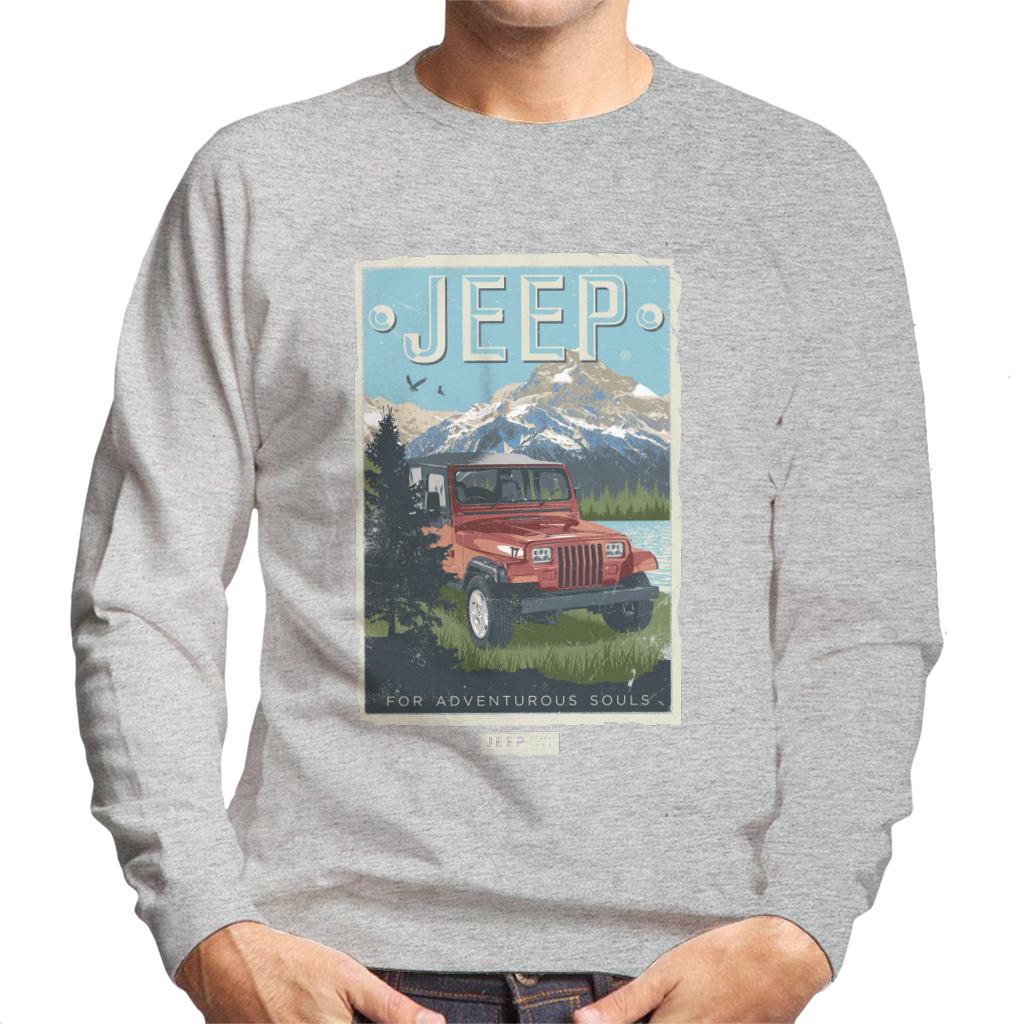 Jeep Mountain For Adventurous Souls Men's Sweatshirt-ALL + EVERY