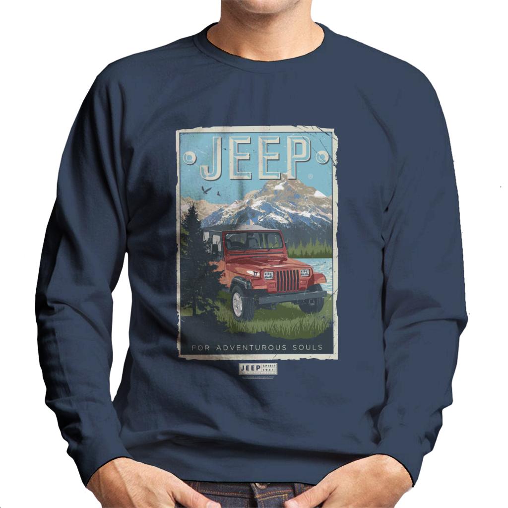 Jeep Mountain For Adventurous Souls Men's Sweatshirt-ALL + EVERY