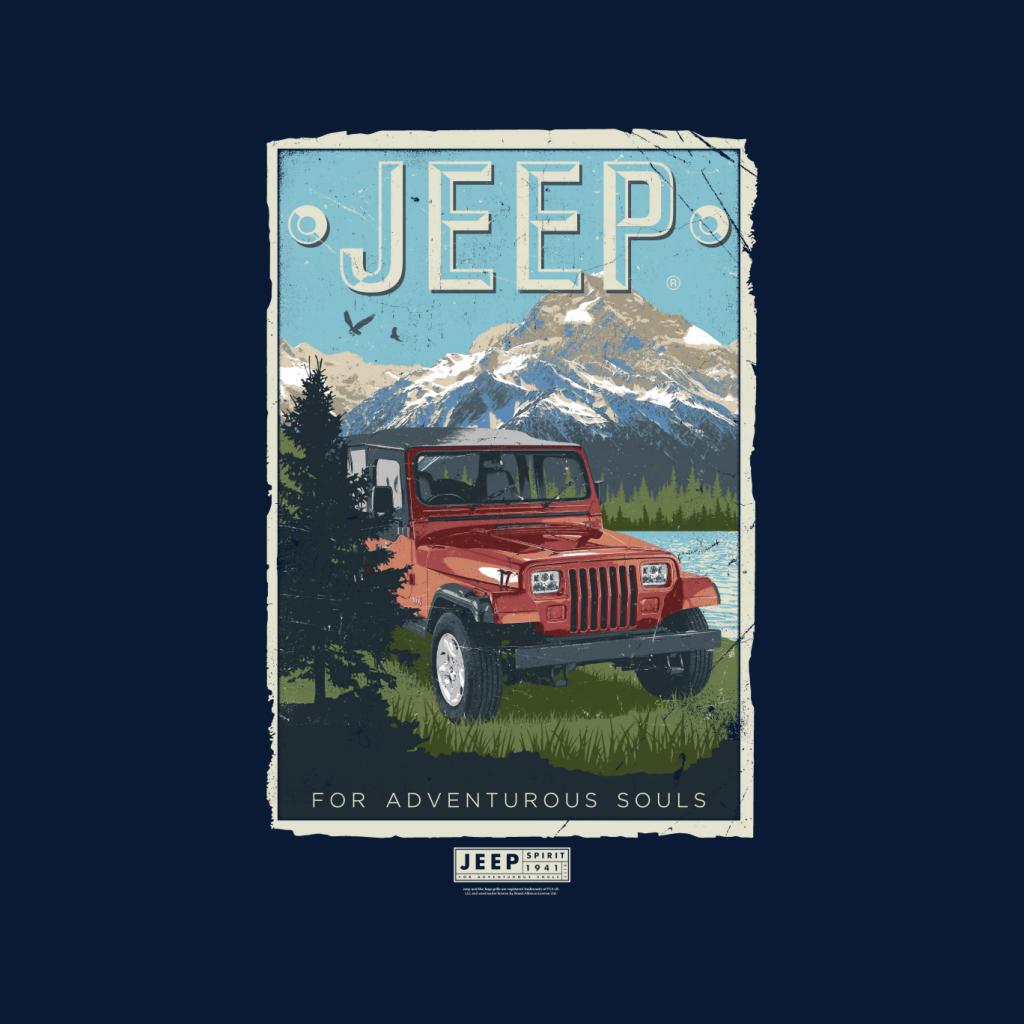 Jeep Mountain For Adventurous Souls Men's T-Shirt-ALL + EVERY