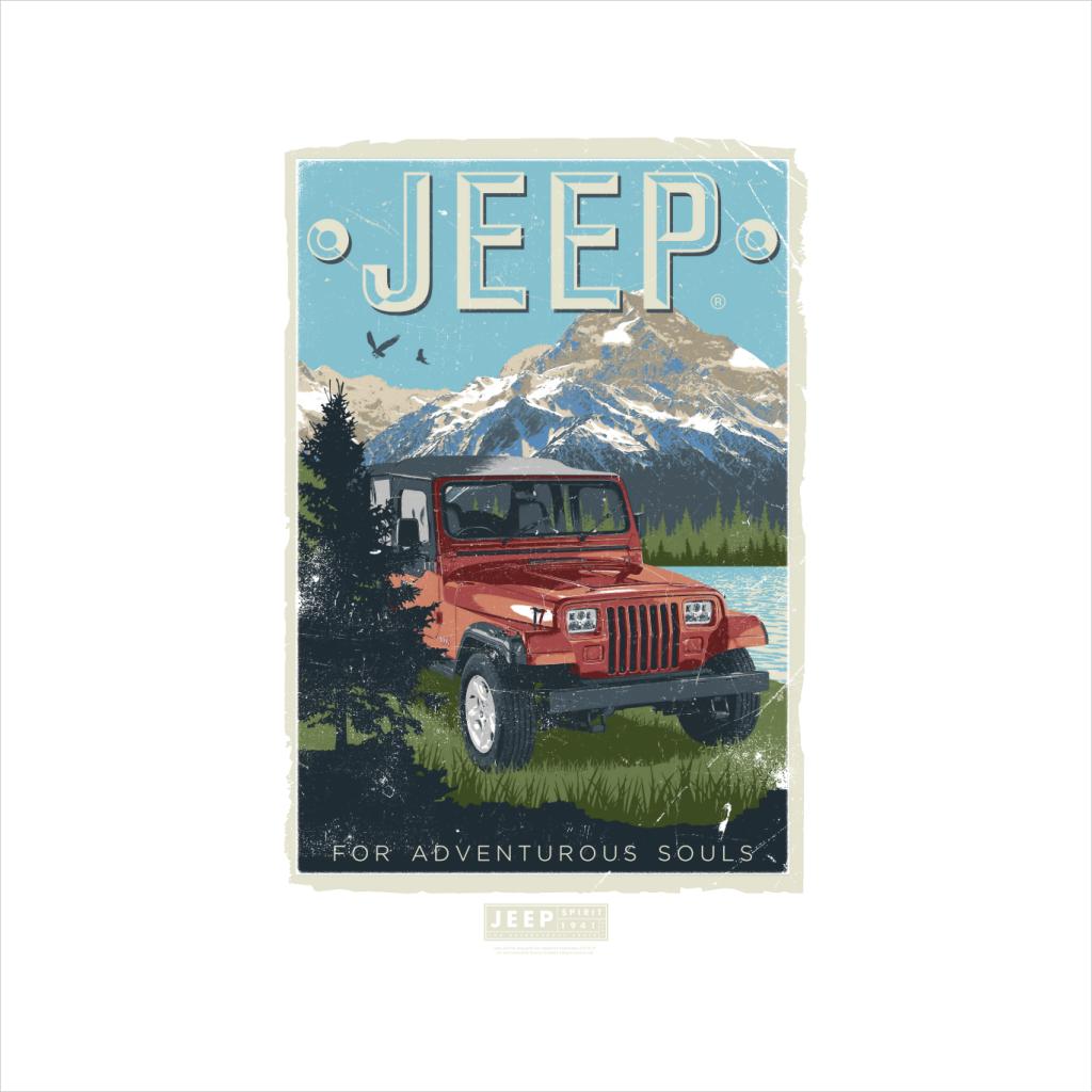 Jeep Mountain For Adventurous Souls Men's T-Shirt-ALL + EVERY