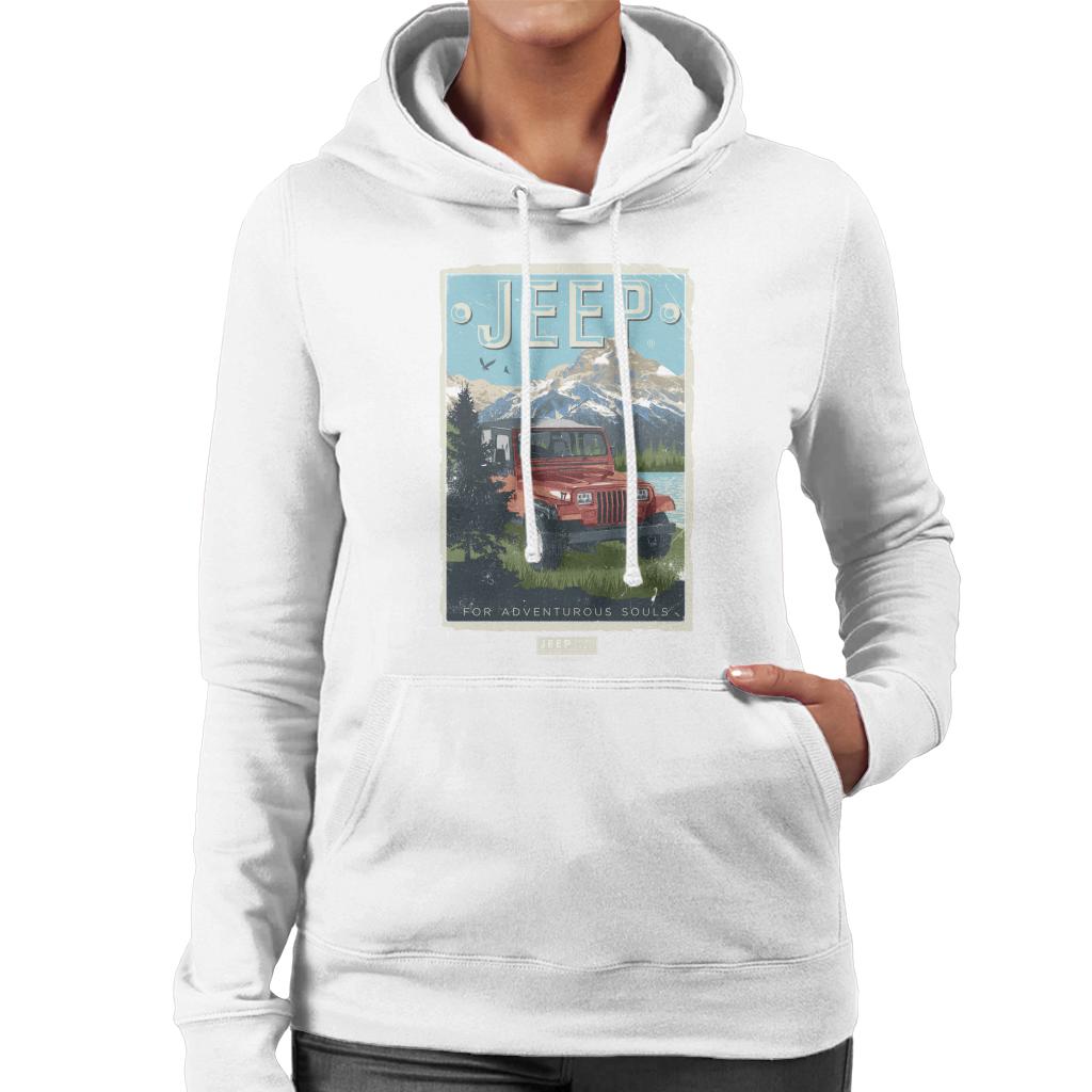 Jeep Mountain For Adventurous Souls Women's Hooded Sweatshirt-ALL + EVERY