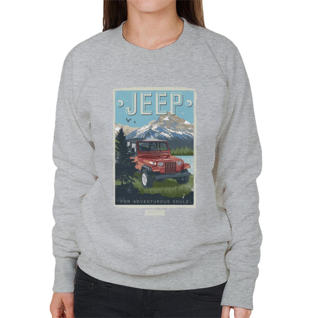 Jeep Mountain For Adventurous Souls Women's Sweatshirt-ALL + EVERY