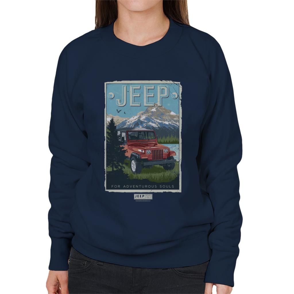 Jeep Mountain For Adventurous Souls Women's Sweatshirt-ALL + EVERY