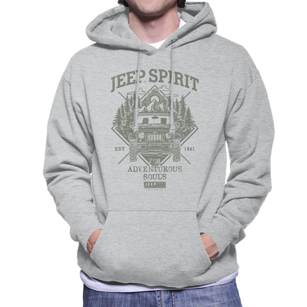 Jeep Spirit Est 1941 Men's Hooded Sweatshirt-ALL + EVERY