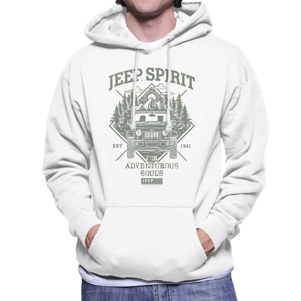 Jeep Spirit Est 1941 Men's Hooded Sweatshirt-ALL + EVERY