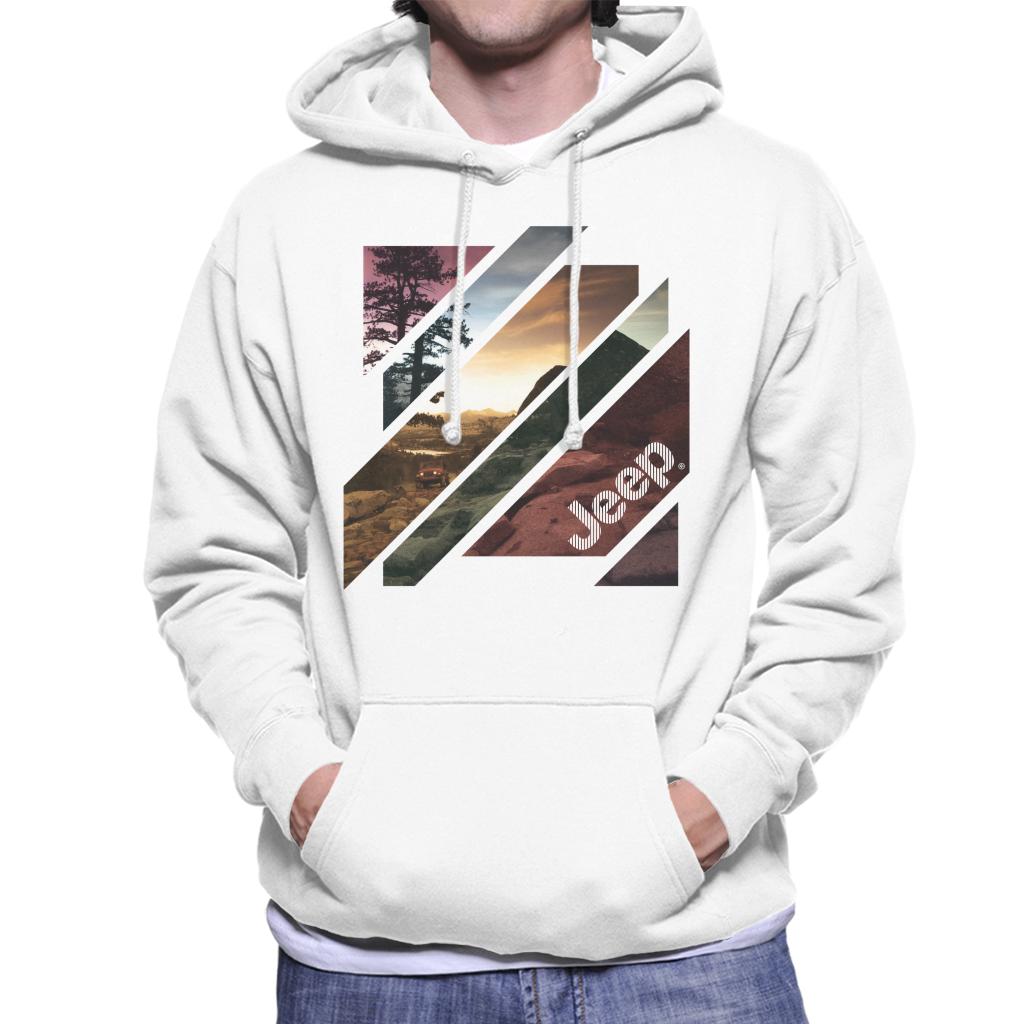 Jeep Off Road Abstract Art Men's Hooded Sweatshirt-ALL + EVERY