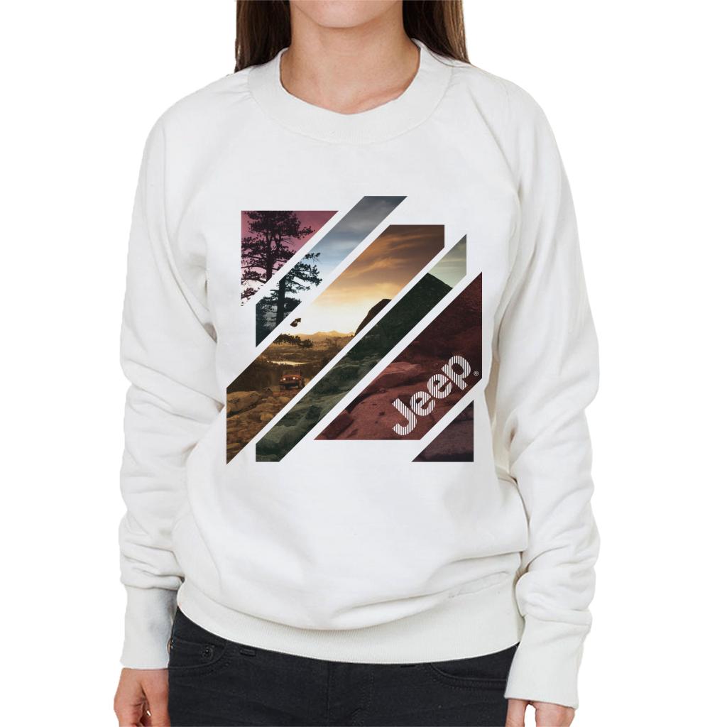 Jeep Off Road Abstract Art Women's Sweatshirt-ALL + EVERY