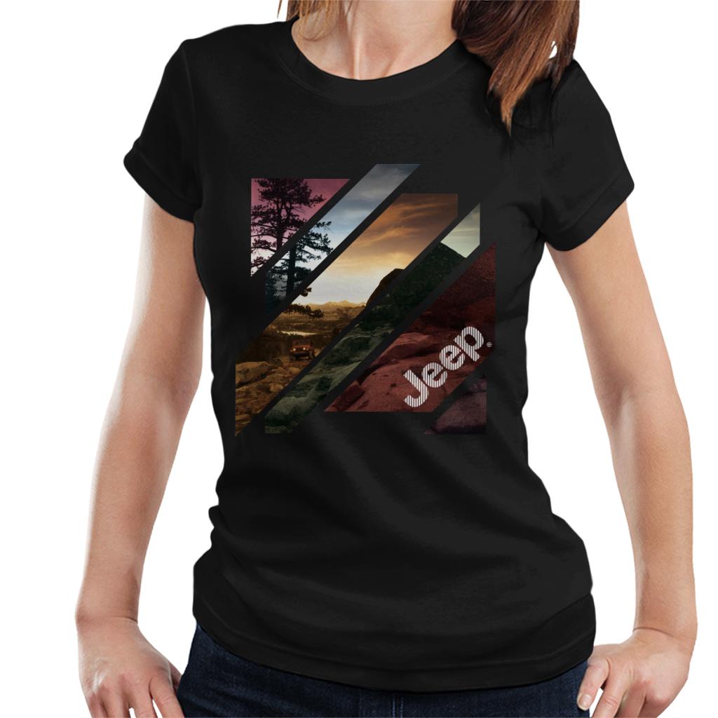 Jeep Off Road Abstract Art Women's T-Shirt-ALL + EVERY