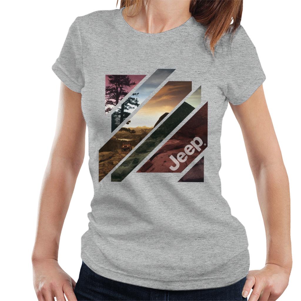 Jeep Off Road Abstract Art Women's T-Shirt-ALL + EVERY