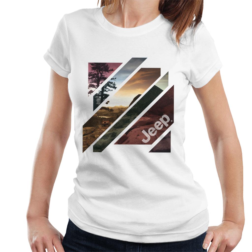 Jeep Off Road Abstract Art Women's T-Shirt-ALL + EVERY