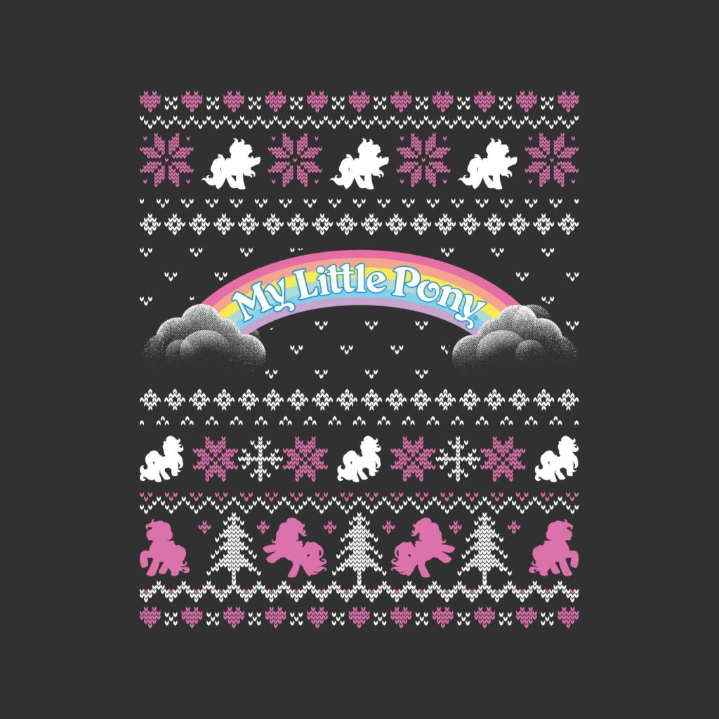 My Little Pony Christmas Festive Silhouette Men's T-Shirt-ALL + EVERY