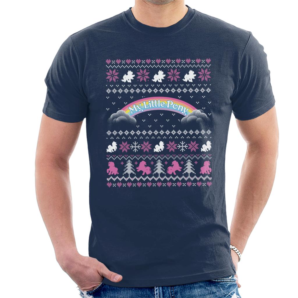 My Little Pony Christmas Festive Silhouette Men's T-Shirt-ALL + EVERY