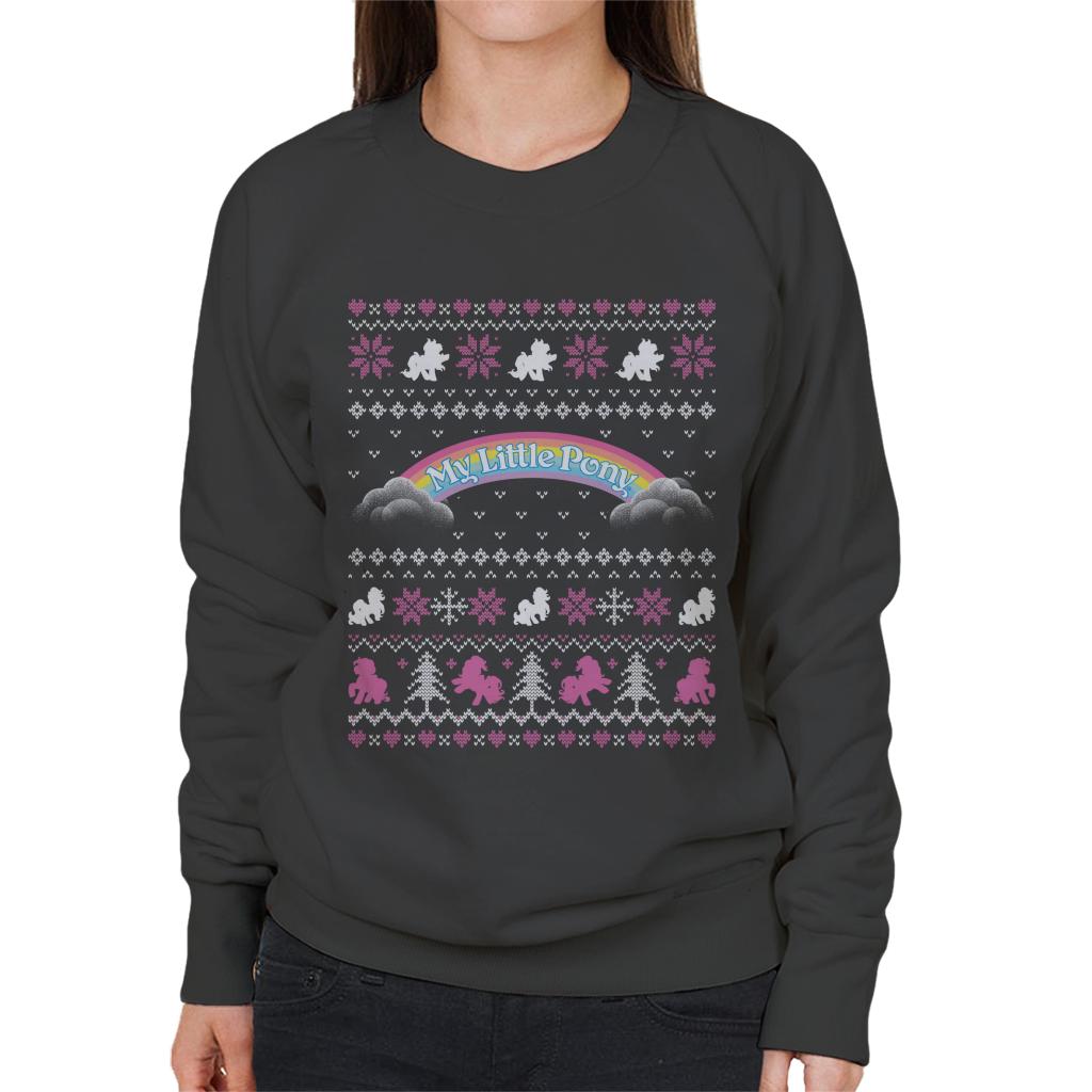 My Little Pony Christmas Festive Silhouette Women's Sweatshirt-ALL + EVERY