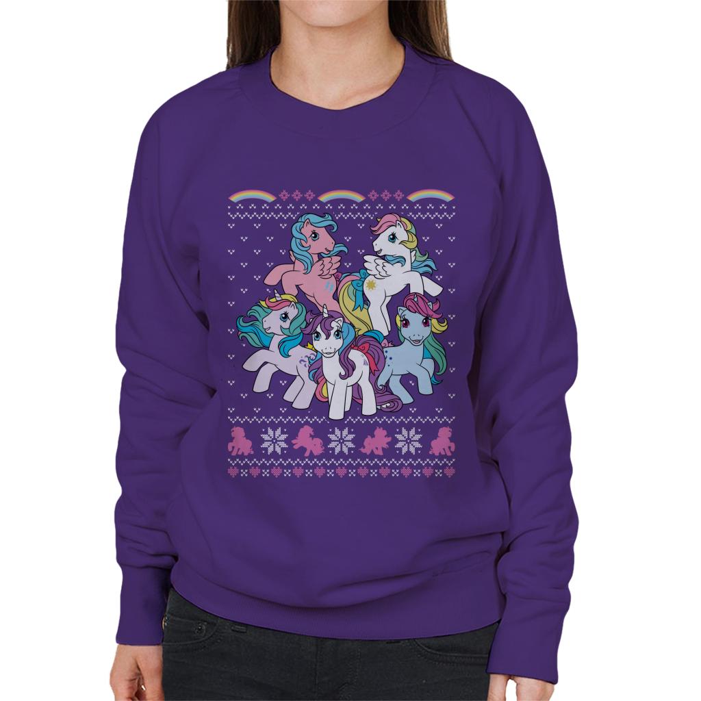 My Little Pony Christmas Characters Women's Sweatshirt-ALL + EVERY