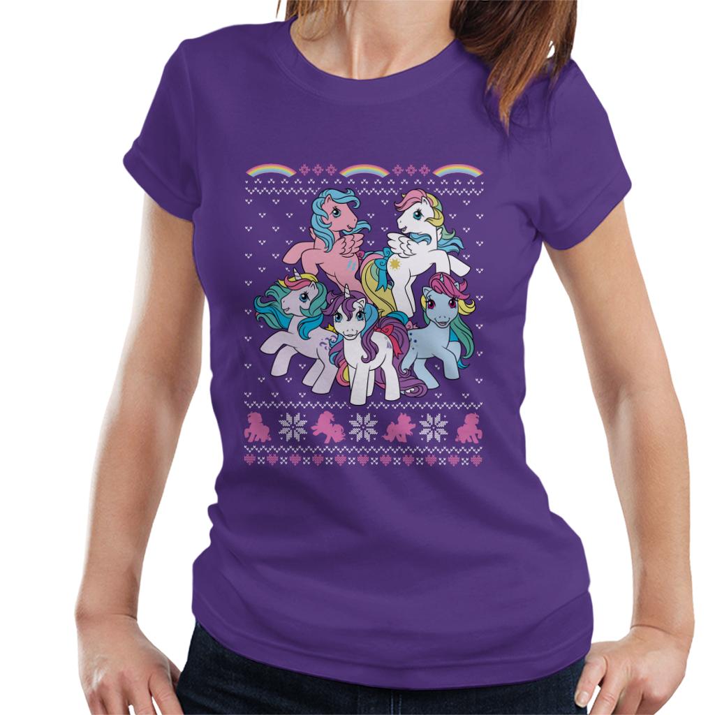 My Little Pony Christmas Characters Women's T-Shirt-ALL + EVERY