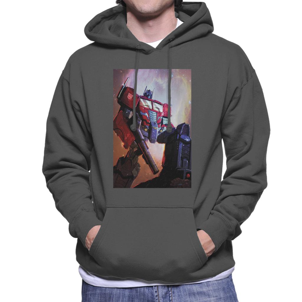 Transformers Optimus Prime Nebula Men's Hooded Sweatshirt-ALL + EVERY