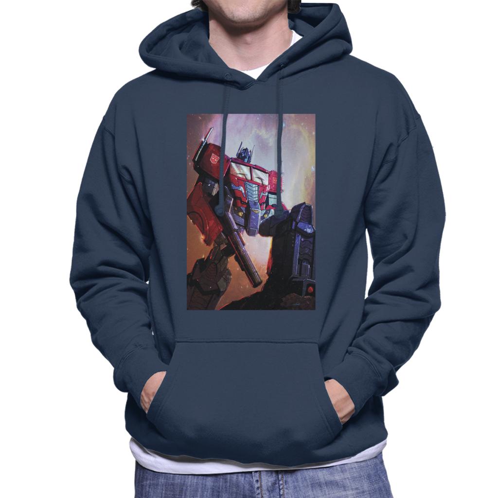 Transformers Optimus Prime Nebula Men's Hooded Sweatshirt-ALL + EVERY