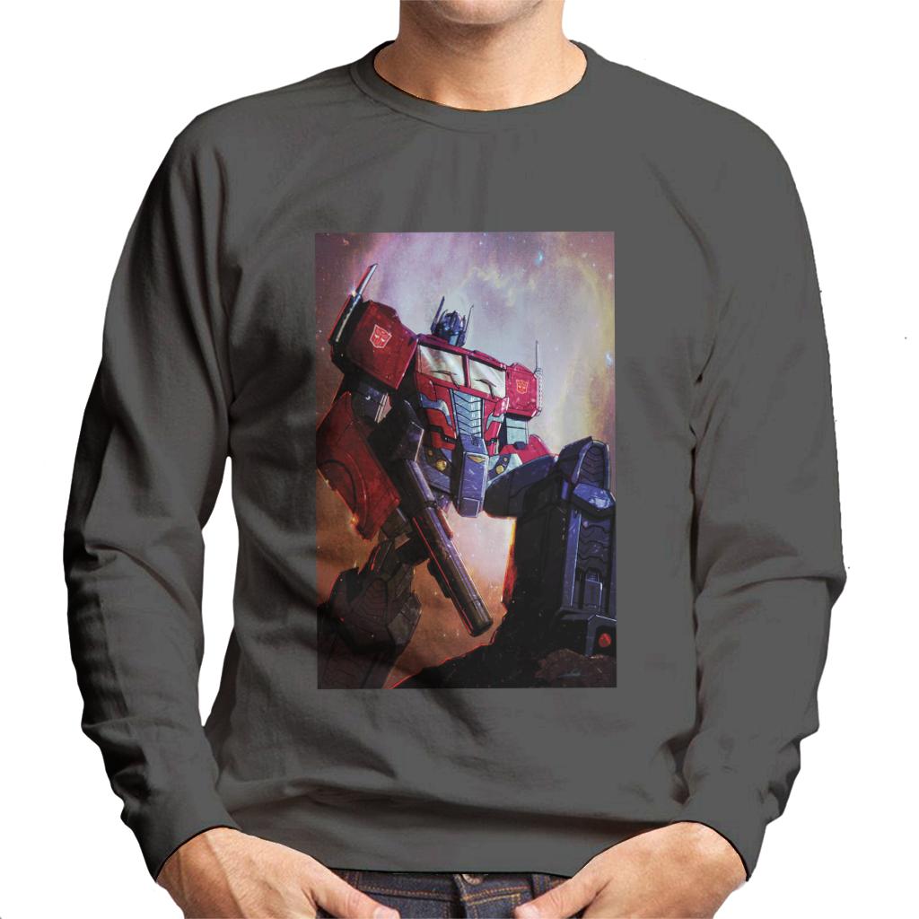 Transformers Optimus Prime Nebula Men's Sweatshirt-ALL + EVERY