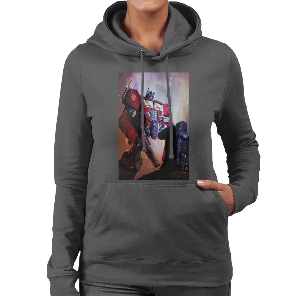 Transformers Optimus Prime Nebula Women's Hooded Sweatshirt-ALL + EVERY