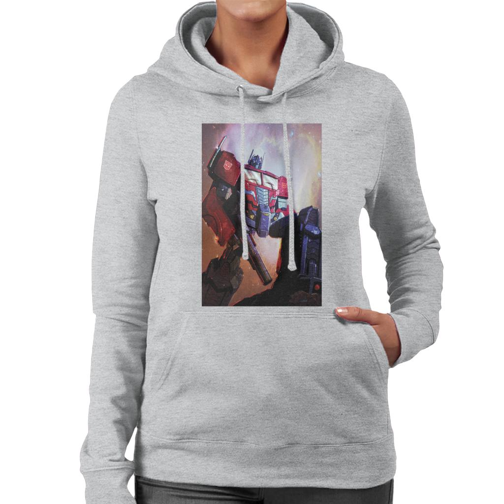 Transformers Optimus Prime Nebula Women's Hooded Sweatshirt-ALL + EVERY