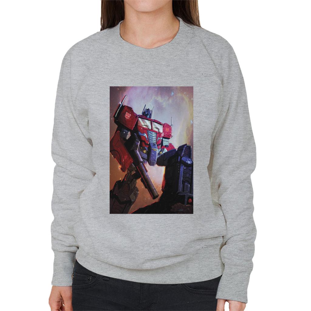 Transformers Optimus Prime Nebula Women's Sweatshirt-ALL + EVERY