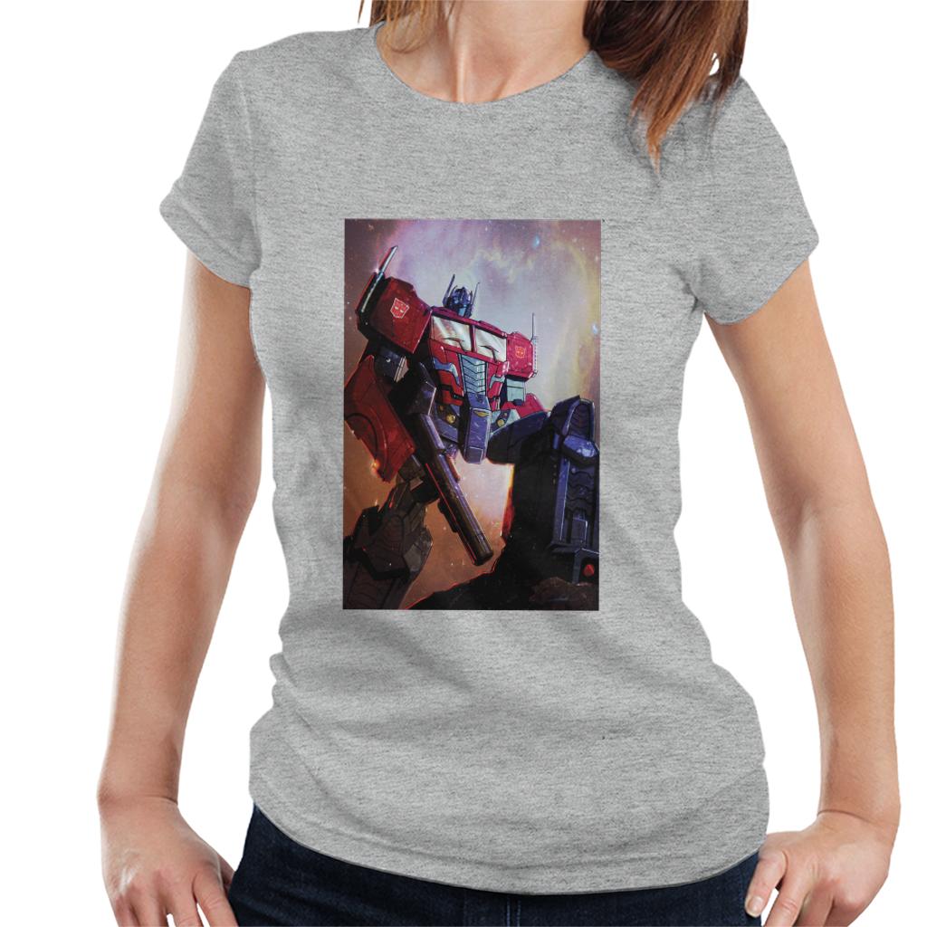 Transformers Optimus Prime Nebula Women's T-Shirt-ALL + EVERY