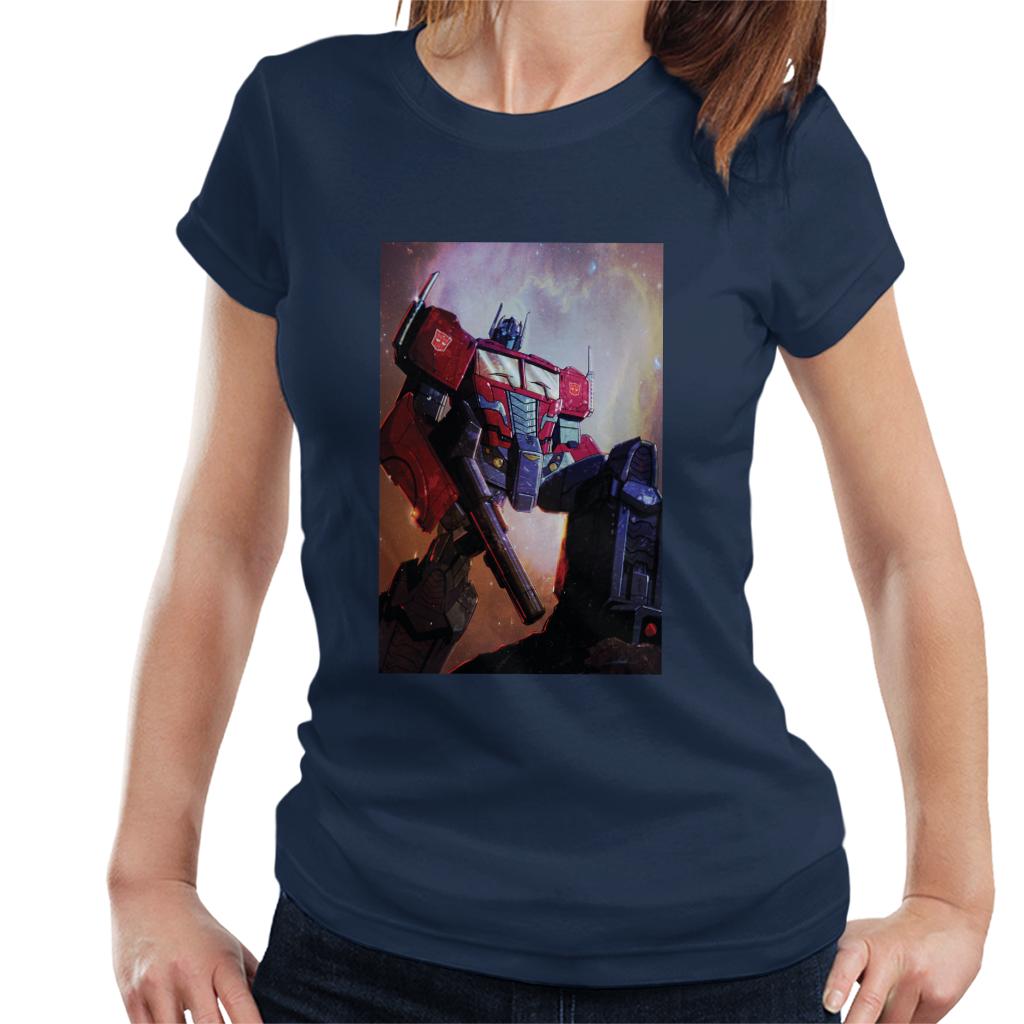 Transformers Optimus Prime Nebula Women's T-Shirt-ALL + EVERY