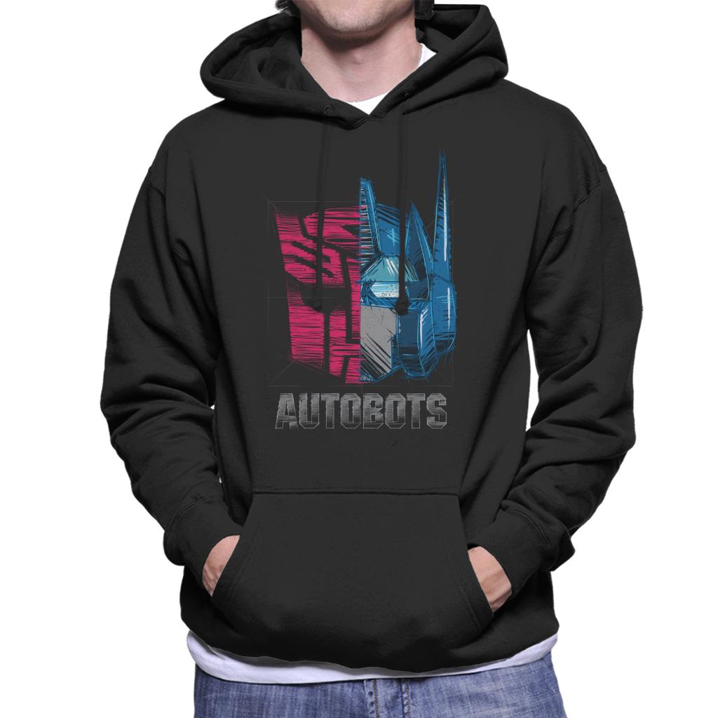 Transformers Optimus Prime Half Autobots Men's Hooded Sweatshirt-ALL + EVERY