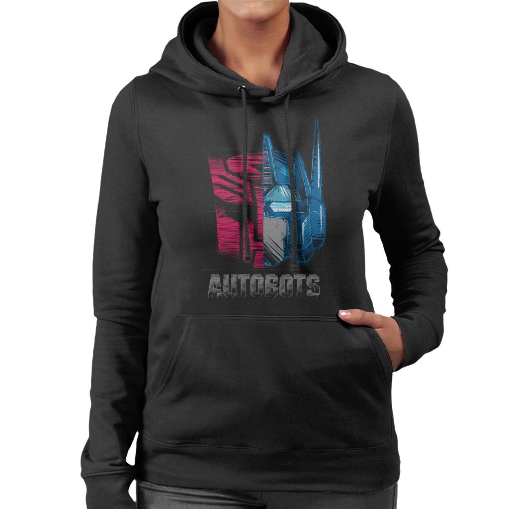 Transformers Optimus Prime Half Autobots Women's Hooded Sweatshirt-ALL + EVERY