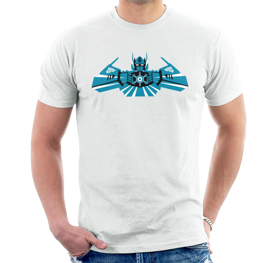 Transformers Optimus Prime Blue Silhouette Men's T-Shirt-ALL + EVERY