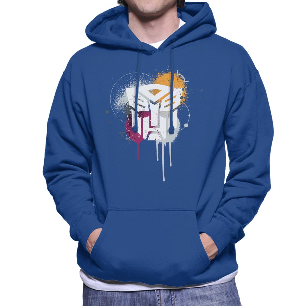 Transformers Autobots Classic Spray Paint Logo Men's Hooded Sweatshirt-ALL + EVERY