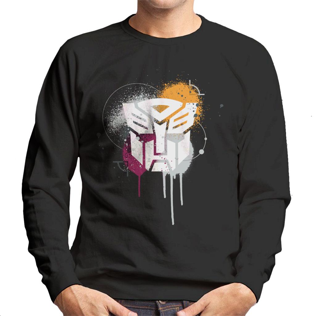 Transformers Autobots Classic Spray Paint Logo Men's Sweatshirt-ALL + EVERY