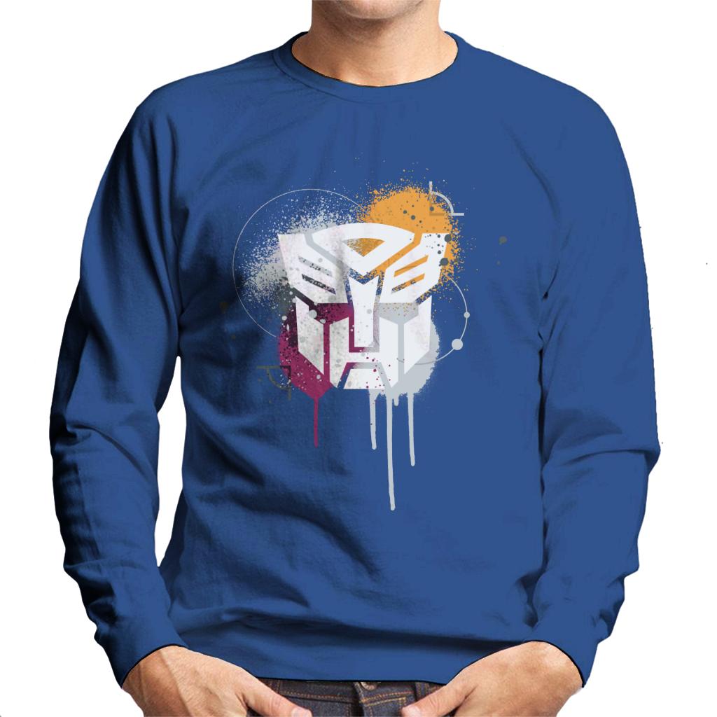 Transformers Autobots Classic Spray Paint Logo Men's Sweatshirt-ALL + EVERY