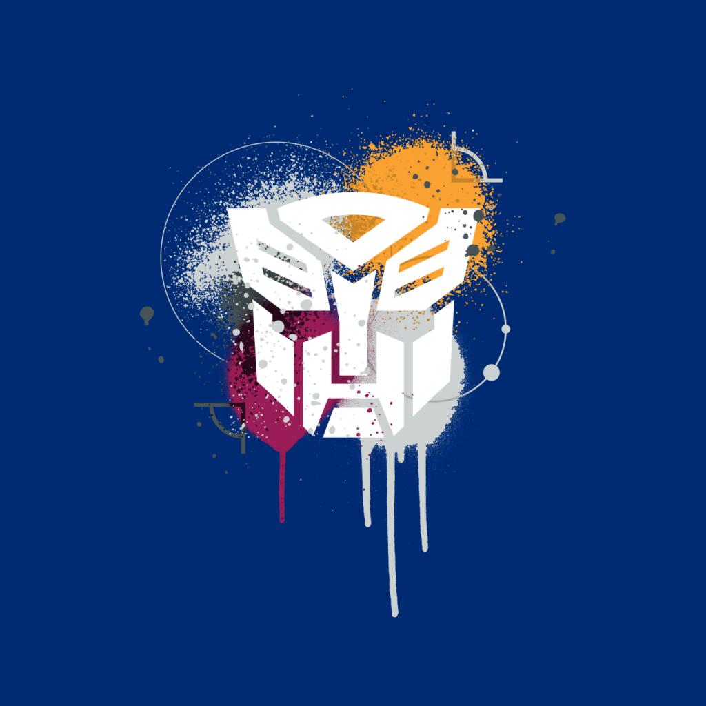 Transformers Autobots Classic Spray Paint Logo Men's T-Shirt-ALL + EVERY