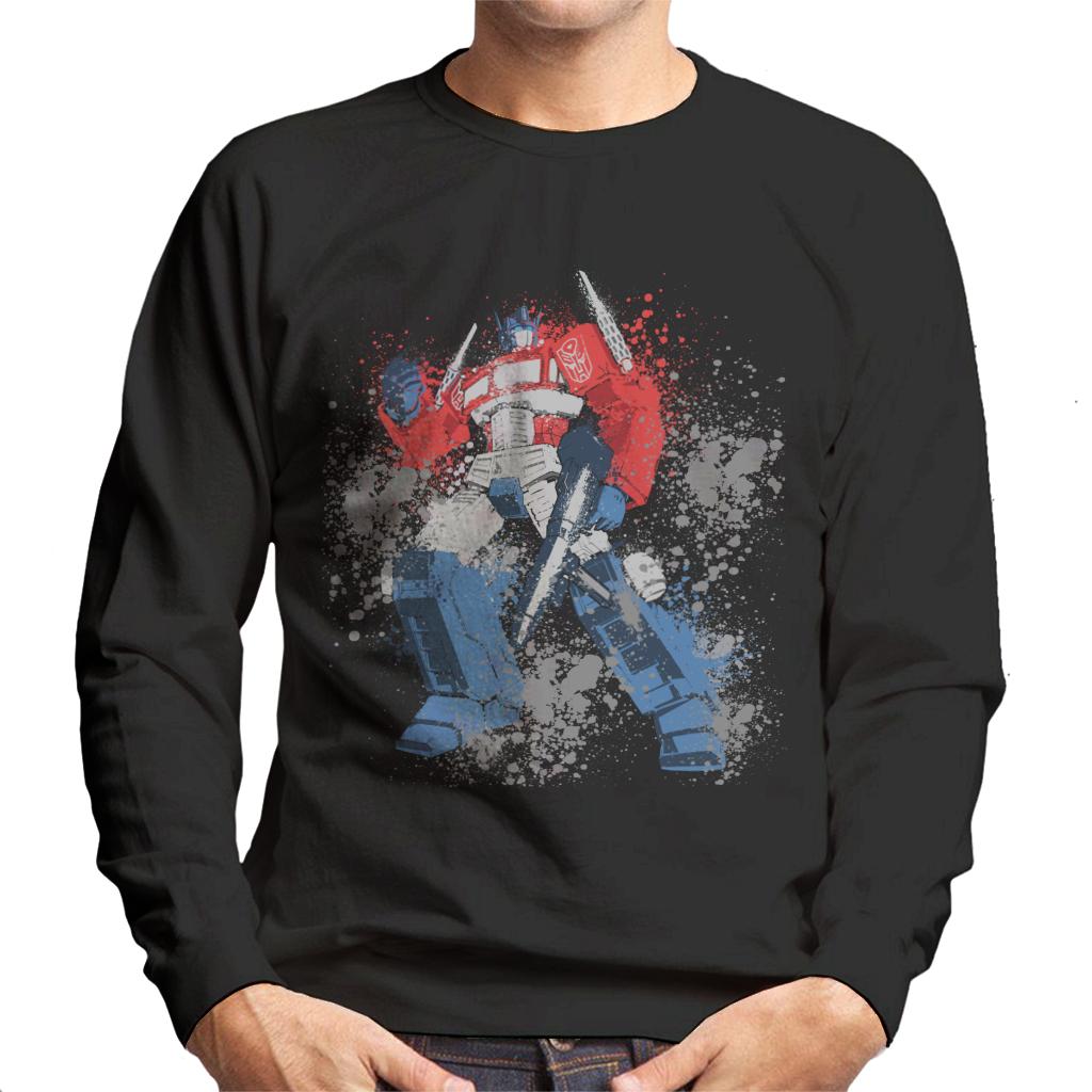 Transformers Optimus Prime Splatter Men's Sweatshirt-ALL + EVERY