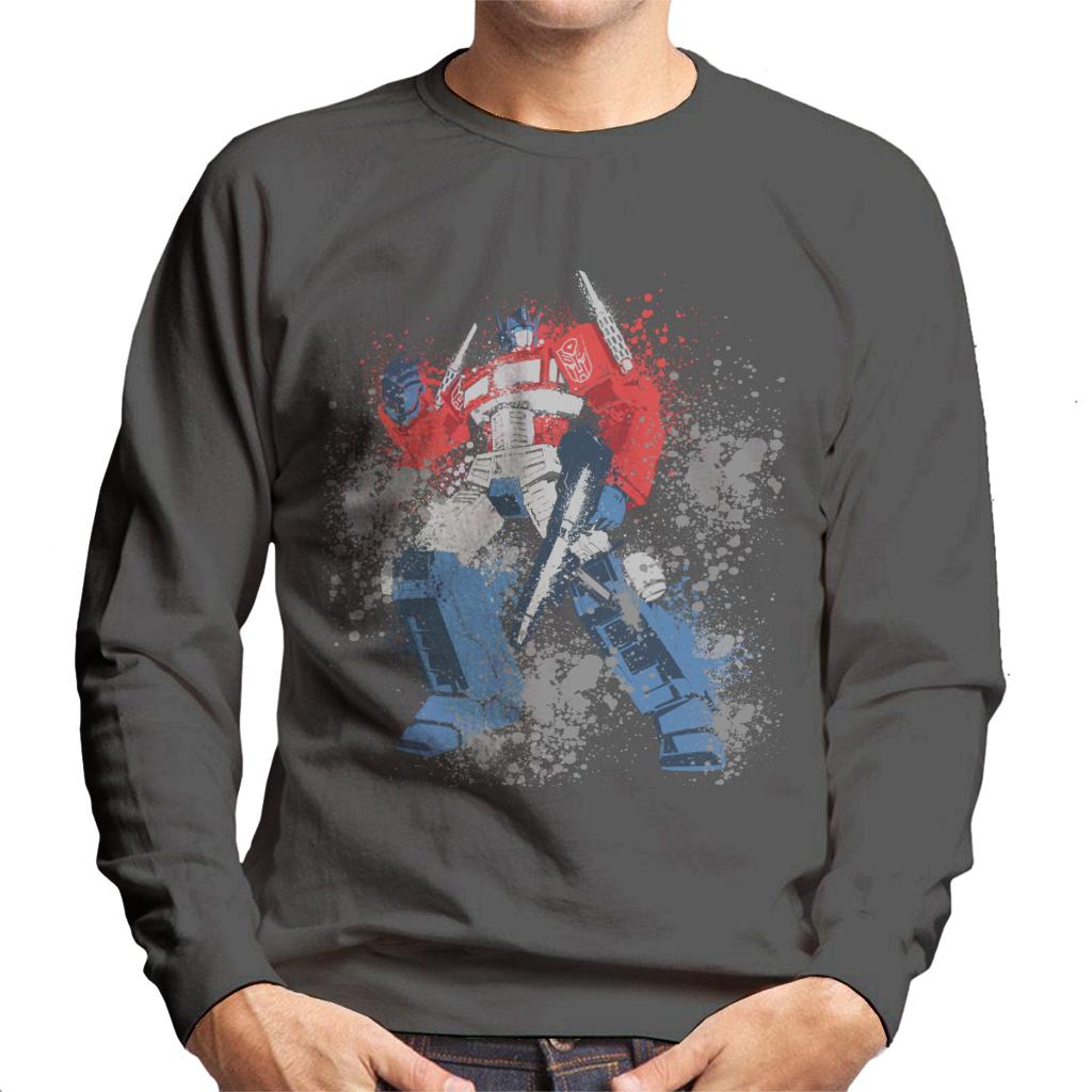 Transformers Optimus Prime Splatter Men's Sweatshirt-ALL + EVERY