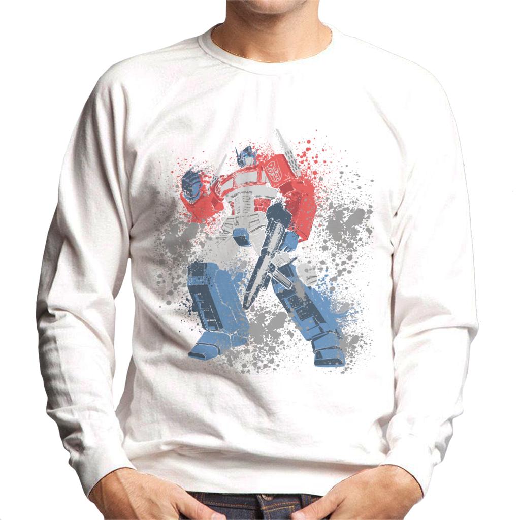 Transformers Optimus Prime Splatter Men's Sweatshirt-ALL + EVERY