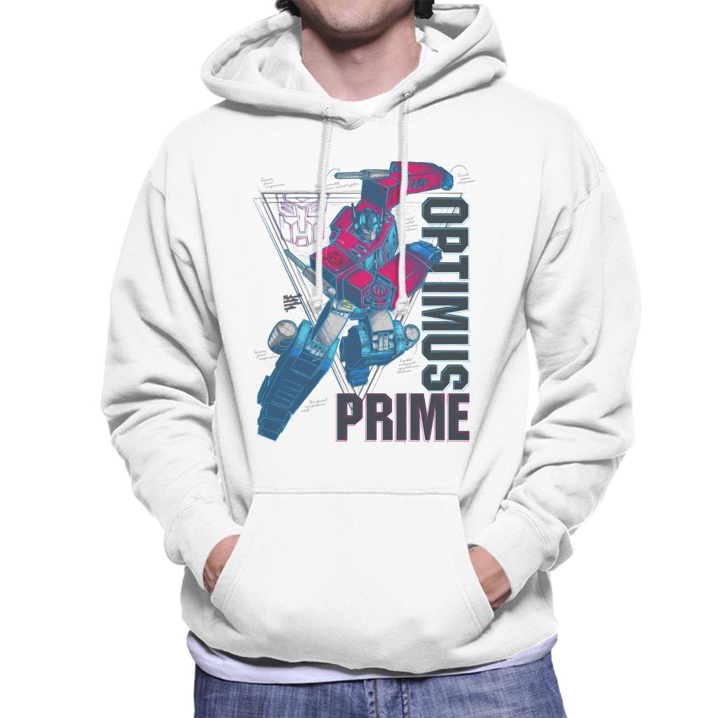 Transformers Optimus Prime Labelled Men's Hooded Sweatshirt-ALL + EVERY