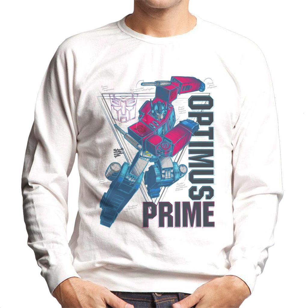 Transformers Optimus Prime Labelled Men's Sweatshirt-ALL + EVERY